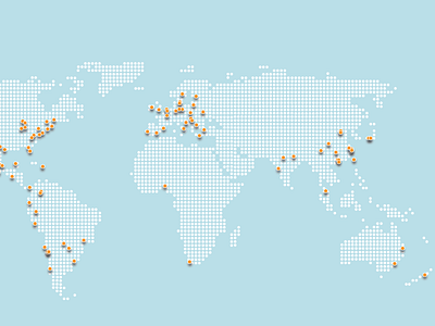 World Map Global Chapters