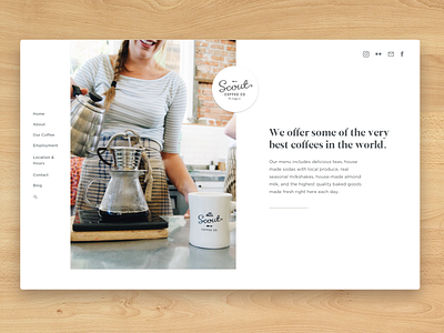 daily ui challenge #003 - landing page coffee dailyui landing page scouts