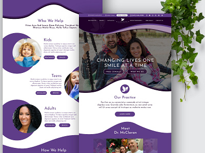 McClaran Orthodontics_Landing Page branding landing page ui ux web home page web home page ui web home page ui web ui ux webdesign website