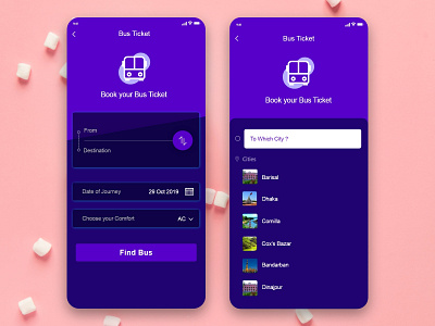 Bus Ticket app design app ui ux branding bus app bus ticket bus ticket app ui bus ui ui ux