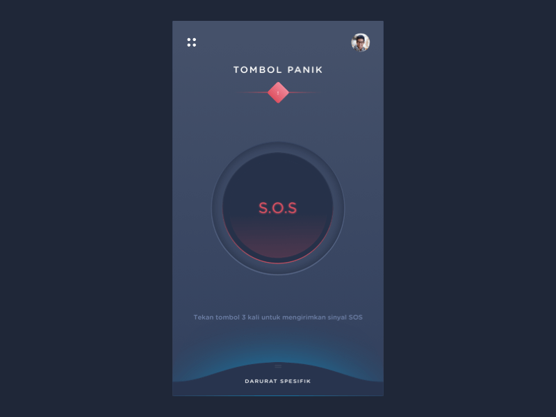 Article Detail on Panic Button App alert article blog blog design detail blog panic button user interface