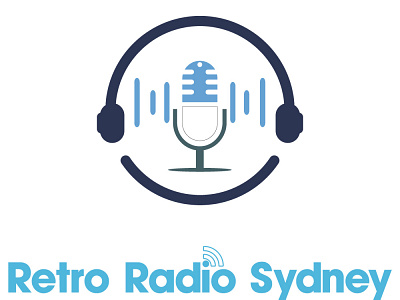 Retro Radio Sydney(online radio) branding design flat graphic design icon illustration logo minimal online radio radio logo