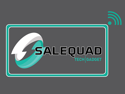 Salequad branding design flat graphic design illustration logo minimal tec logo vector