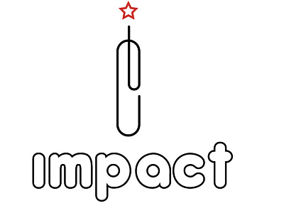 impact branding design flat graphic design logo minimal