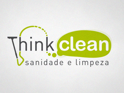 Think Clean clean logo stationary think