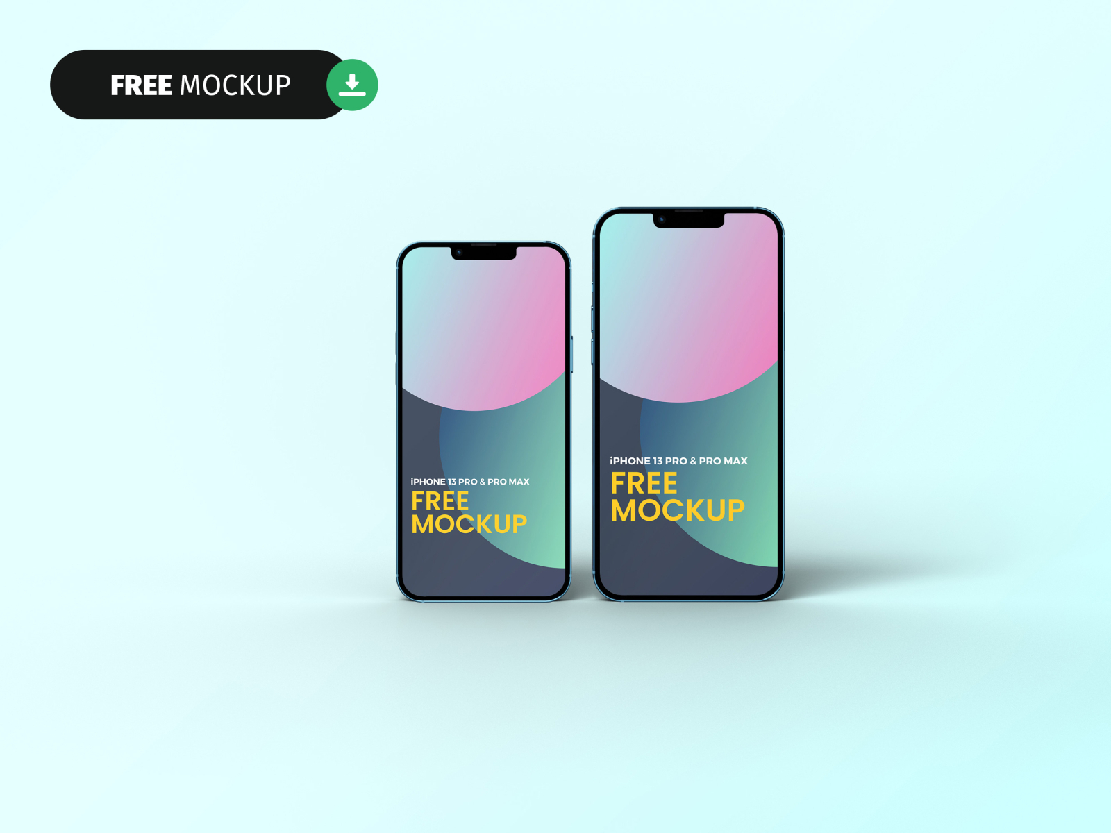 Free Iphone 13 Pro And Pro Max Mockup By Mehran Shahid Chowdhury On 