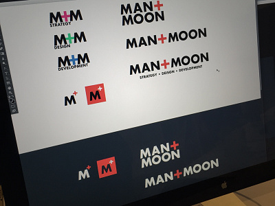 Man + Moon Branding branding icons identity logo