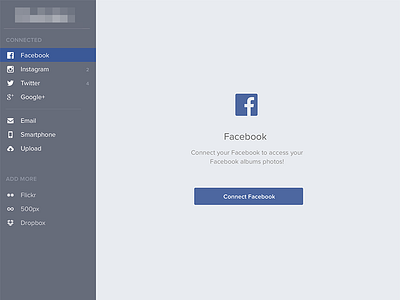 Connect Facebook facebook interface social ui