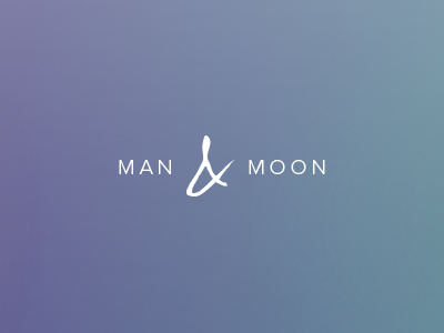Man & Moon ampersand brading clean logo