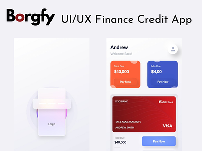 Borgfy adobexd borgfy crypto design finance app fintech germany london startup typography uiux usa