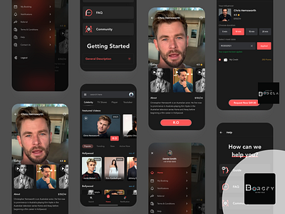 Video Chat App Influencer  UIUX Design