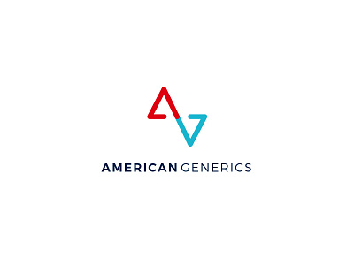 American Generics Logo american branding health logo mark