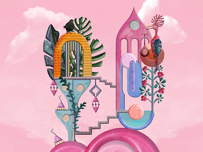 Pink Utopia illustration