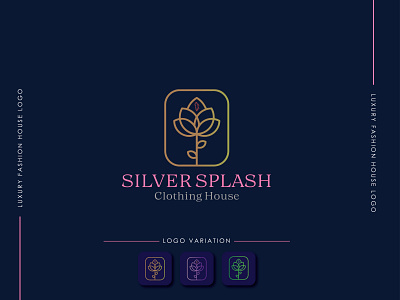 Sliver Splash logo|| Clothing House Logo branding design flat graphic design icon illustration illustrator logo minimal web