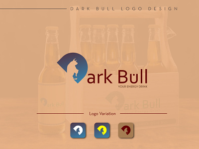 Dark Bull Logo Design| Energy Drink Logo Design branding design enegy drink enegy drink flat graphic design illustration logo logo design minimal typography vector