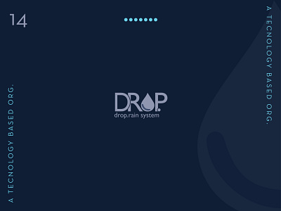 Drop. Rain System Technology logo design 3d animation branding design flat graphic design logo minimal minimal logo motion graphics tech logo technology logo ui vector