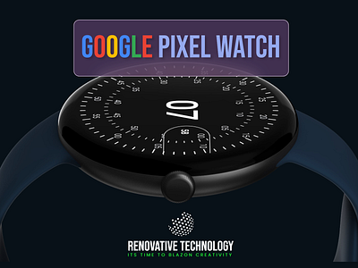 Google Pixel Smart Watch banner brand branding design flat google google pixel google watch graphic design graphics design illustration logo minimal smart watch ui ux vector