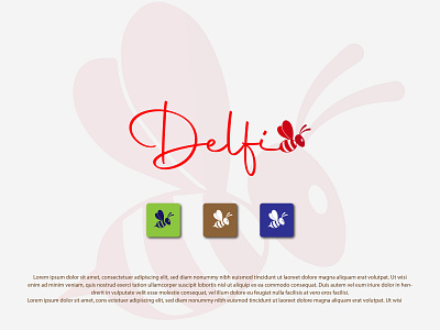 Delfi Logo Design branding design flat graphic design graphics design illustration logo minimal ui ux vector