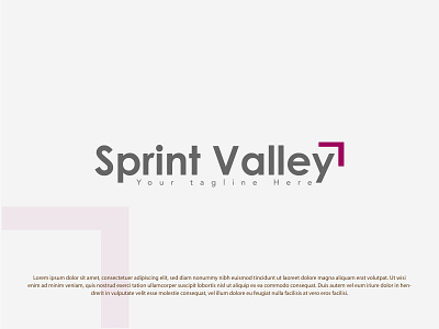 Sprint Valley Logo || Brand Design branding design flat graphic design illustration logo logo design minimal sprint valley logo design ui ux vector vector logo