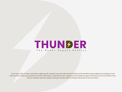 THUNDER Logo design || Branding Logo Design