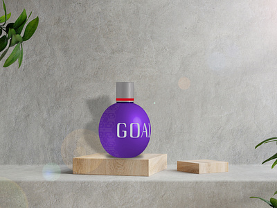 3d Perfume Bottle Design For Goal Company