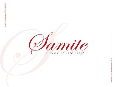 Samite Fashion Brand Logo Design brand fashion illustrator logo design logo design