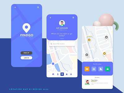 Location Map App UI Design