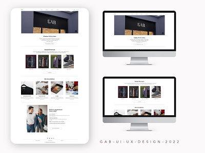 GAB Home Page UI Design || Client Work mockup portfolio ui uiux design ux web design