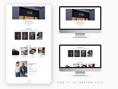 GAB Home Page UI Design || Client Work