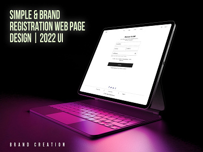 GAB Portfolio Registration UI Page Design || 2022 portfolio page registration page sign in page sign in page ui design ui design ux design