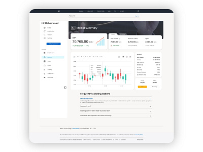 Gold Market Web UI Page Design | Dashboard Design app dashboard graphic design market page design ui uiux design ux web design