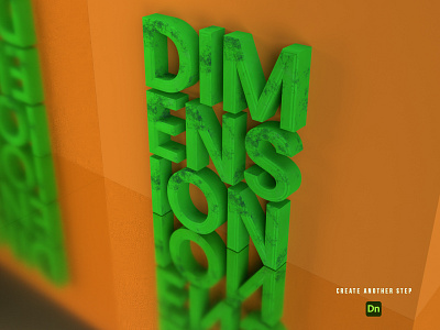 Cool 3d Text Effect || Adobe Dimension 3d 3d effect branding graphic design text effect typography