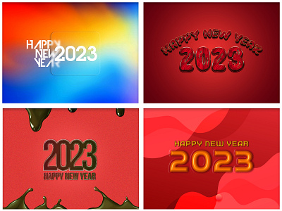 2023 | Happy New Year Template 2023 2023 template colors design graphics graphics template happy new year happy new year template illustration typography vivid