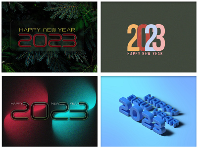 2023 | Happy New Year Template 2023 2023 template branding color design template dribble graphics design happy new template happy new year illustration typography vivid