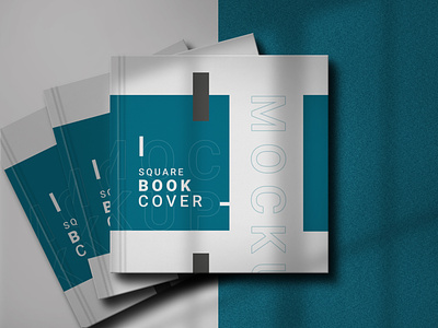 Square Book Cover Mockup