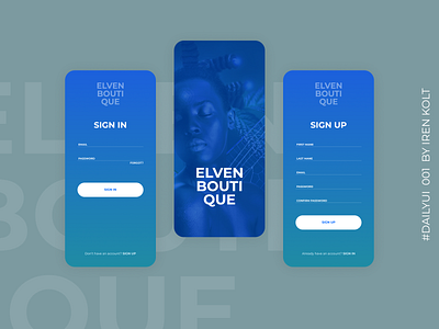 #DailyUI 001 Elven store app branding design figma figmadesign illustration logo minimal ui web