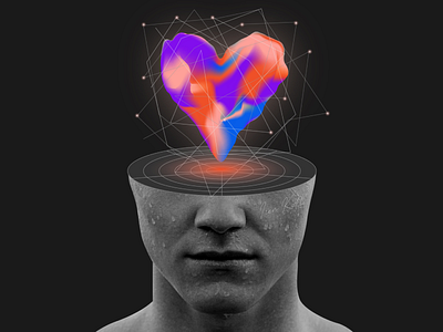 Mind in love by Kolt branding design figma illustration irenkolt love mind neo vector