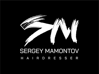 Branding Mamontov hairdresser branding design graphic design hairdresser illustrator irenkolt logo style vector