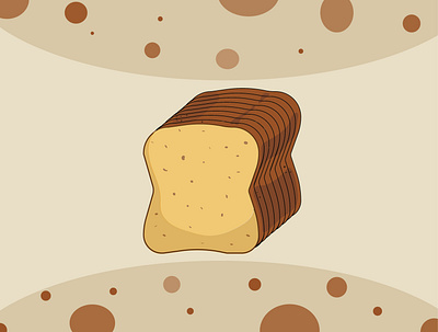 Bread Illustration bake bakery bread breakfast food illustration loaf meal vector vector illustration