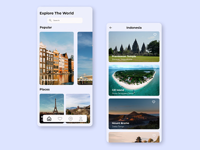 Travel Mobile App app design mobile travel travelmobile ui uiux ux