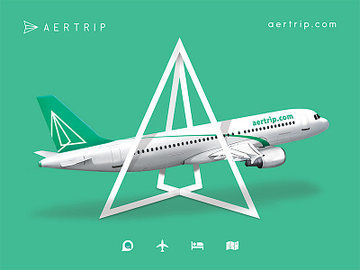 Aertrip poster design aertrip banner flight graphic design logo exploration poster travel