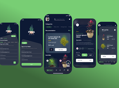 Plants Shop Application 3d android plant shop animation app design graphic design icon illustration logo plants plants ecommerce plants ecommerce app plants shop plants shop ui design plants shop xd design ui ux vector