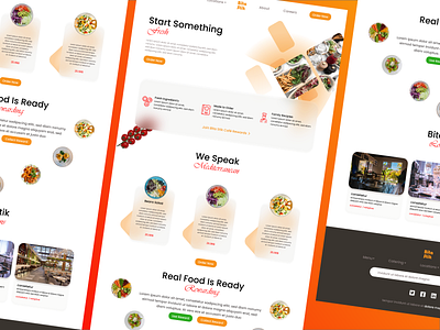 Food Restaurant Website design food restaurant food restaurant website design food website landing page foody website graphic design illustration landing page website logo restaurant landing page restaurant website restaurants ui ux