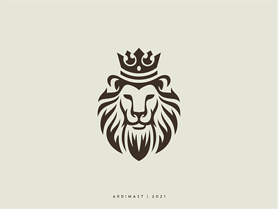 Lion King - For Sale! animal branding character design face graphic design illustration king lion lionking logo mark simple sovereign symbol vector