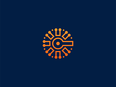 LockeyChain Logo blockchain branding logo nft technology