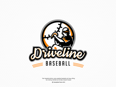 Logo concept for Driveline Baseball baseball character clean conceptual emblem logo sport