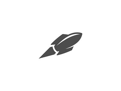 Rocket Logo bold e commerce icon logo rocket