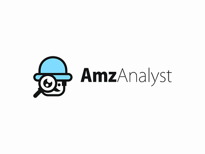 Amzanalyst analyst detective icon logo modern simple