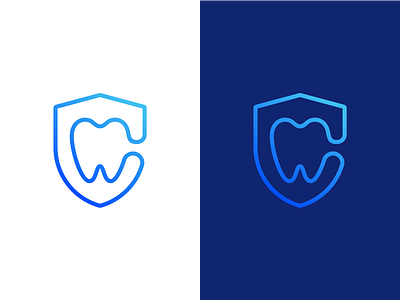 Safe Dental Monogram dental dentist icon logo monogram monoline orthodontic prosthodontics safe shield tooth