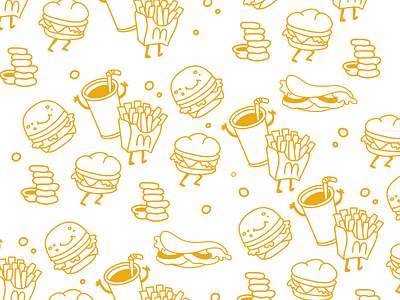 McDonald's Pattern fast food